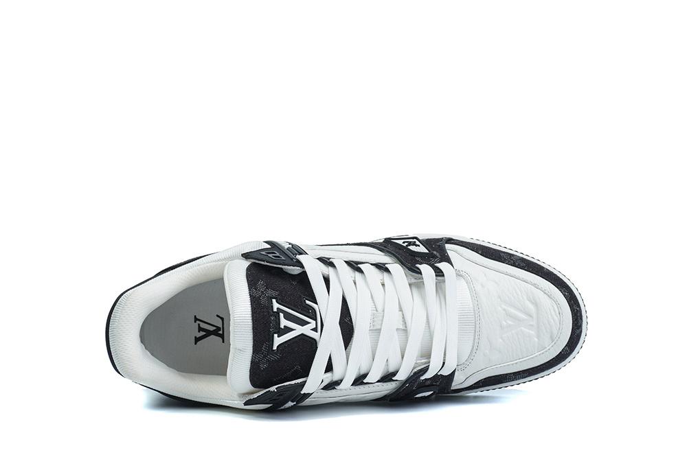 PK god Louis Vuitton LV Trainer White Black retail materials ready to ship